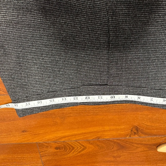 Anne Klein Black White Micro Houndstooth Ankle Pants Size 12 - Picture 7 of 7